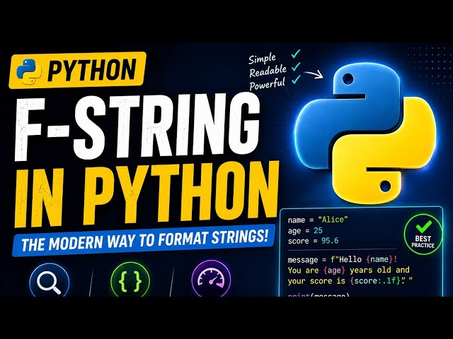 Python F-String Tutorial for Beginners | Format Strings Like a Pro 