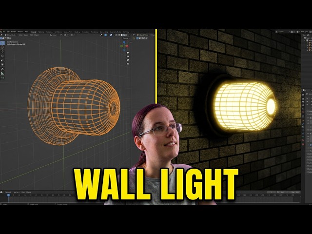 Caged lighting. Blender Mini Tutorial (#99)(S4) #cgi #3dart #blender3d