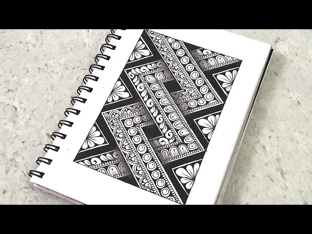 Abstract Pattern Mandala Drawing | Simple and Attractive Mandala Art Tutorial