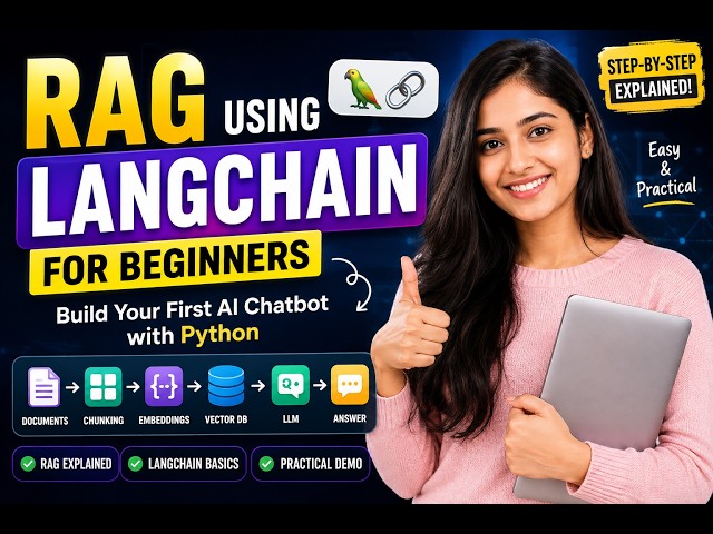 RAG Using LangChain Explained for Beginners 🚀 | Build Your First AI Chatbot with Python