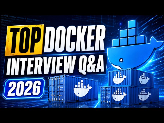 1. Top Docker interview question ans answers | DevOps interview 2026