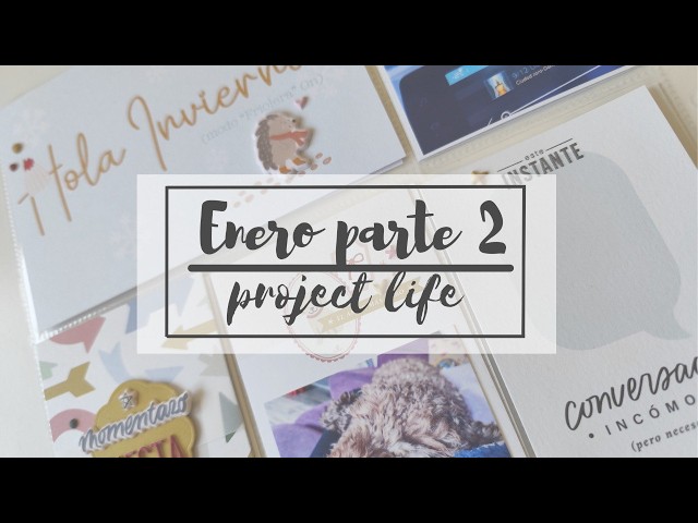 PROJECT LIFE ENERO ✨ Proceso completo decorando tarjetas | Scrapbooking 2026