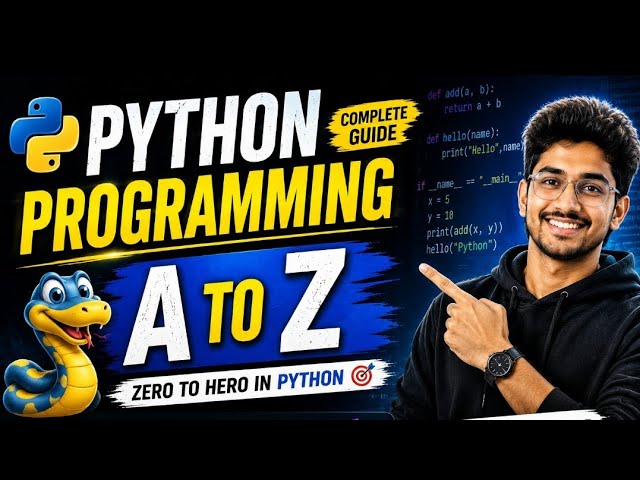 Python Programming A to Z Series 🐍 | Introduction | EP-01