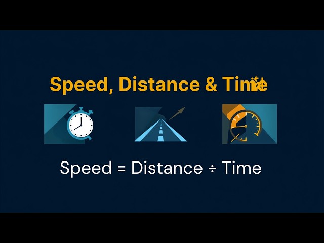 Time, Speed and Distance | Complete Quantitative Aptitude Tutorial | Pen & Paper