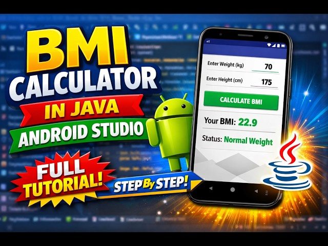 “BMI Calculator App in Java | Android Studio Project”