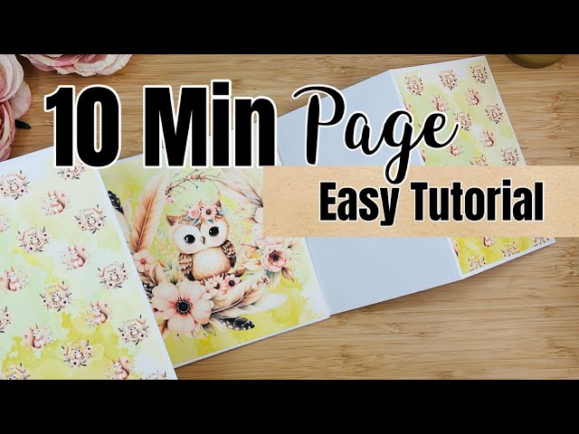 10 MIN PAGE Series Ep.1 ** Easy step by step TUTORIAL 