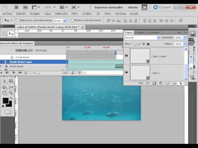 juntar videos en photoshop por www.videotutoriales.es