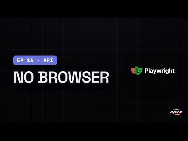 Playwright Python Tutorial #16 — API testing with no browser