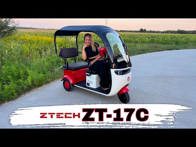 🚀ZTECH ZT-17C elektromos tricikli tetővel egy igazi nagyágyú