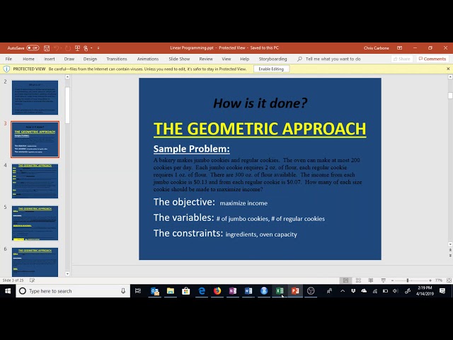 Solving Linear Programming Problems Using the Simplex Method in Excel