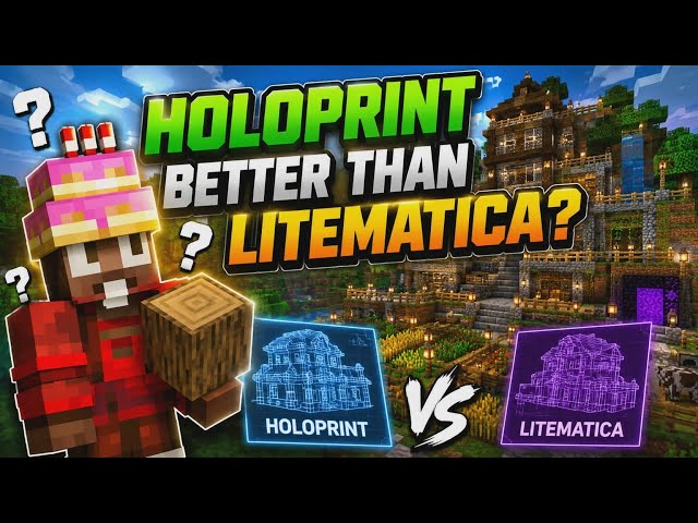 I TRIED USING HOLOPRINT IF ITS BETTER THAN LITEMATICA IN (JAVA)