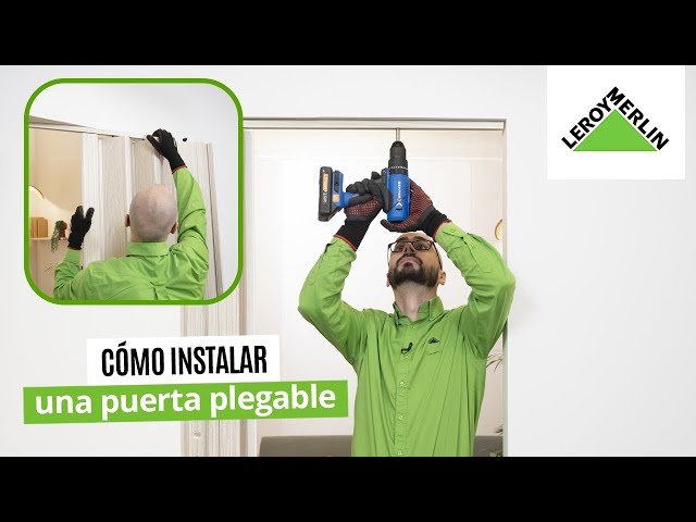 Cómo instalar una puerta plegable | LEROY MERLIN
