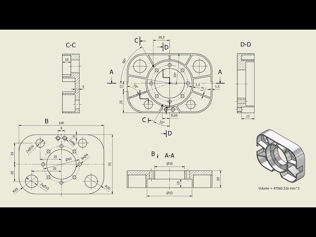 Tutorial Inventor - 710 THIN-WALLED FLANGE
