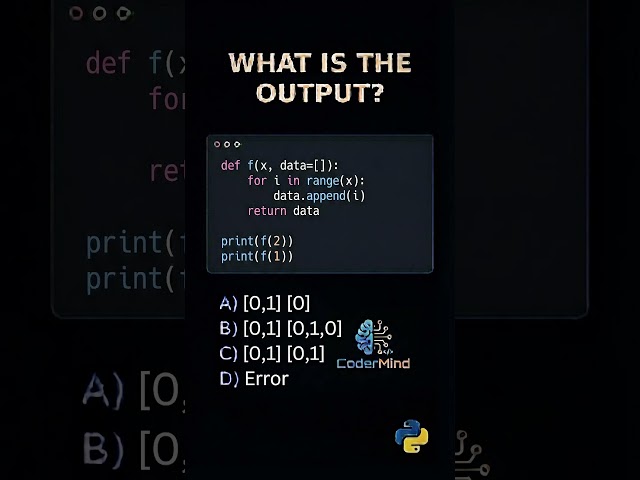 Python Default Argument Trap 😱🐍 | Same Function, Different Result #shorts #shortvideo #trending