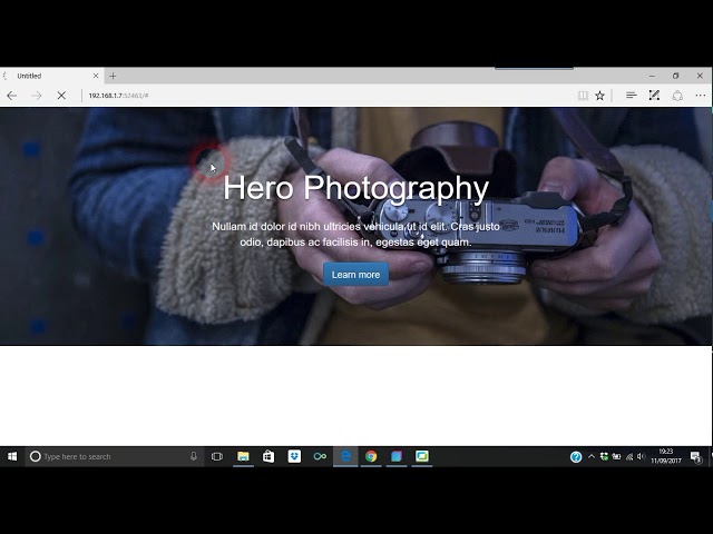 How to do Hero Image in Bootstrap Studio