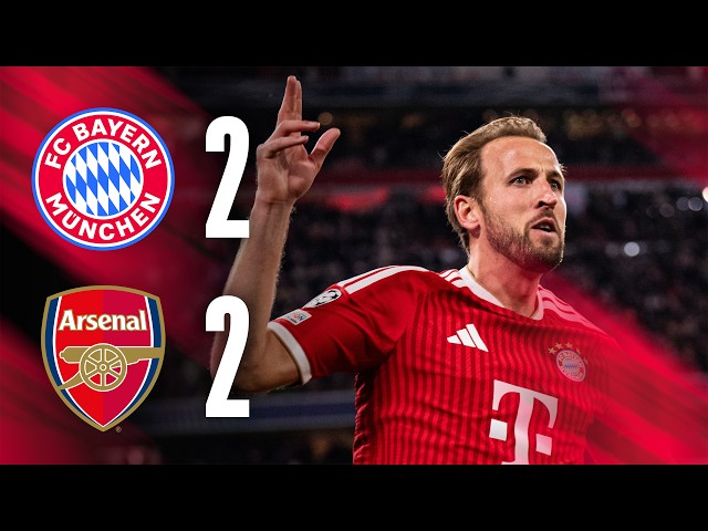 Amazing assist by Harry Kane | FC Bayern vs Arsenal FC | Champions League Highlights