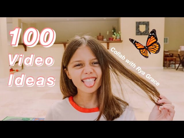 100 YouTube video ideas!