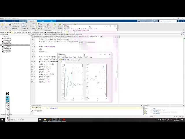 Matlab desde cero:  Uso de subplots