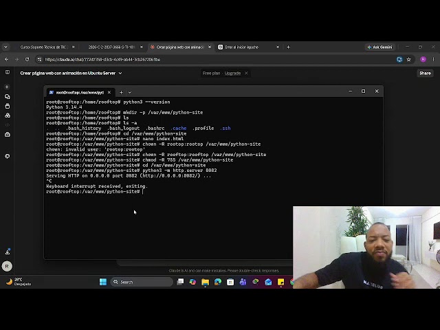 Pagina Web con Python en Ubuntu Server