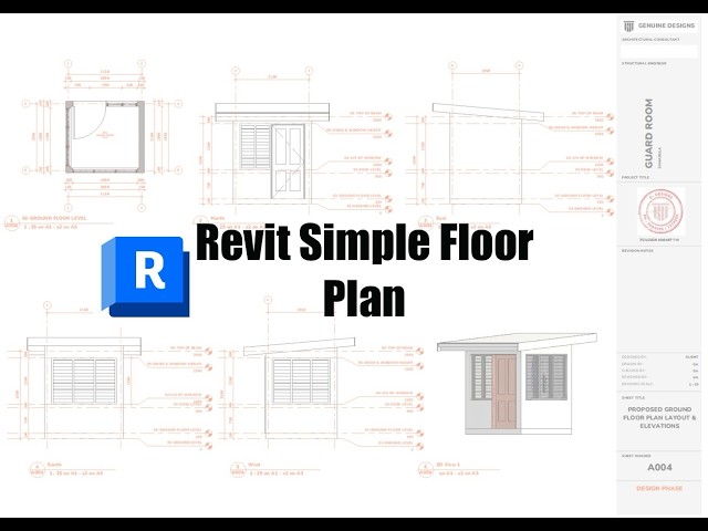 Revit Floor Plan & Elevation Assignment 1 Guard Room