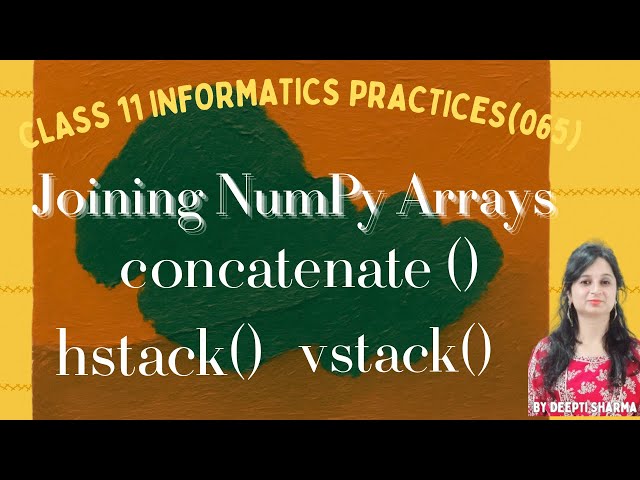 Joining NumPy Array | Concatenate NumPy Array | NumPy Tutorial #numpytutorial #numpy #python #exam