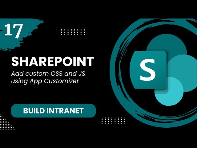 SP Modern #17 - Add custom CSS and JS using App Customizer