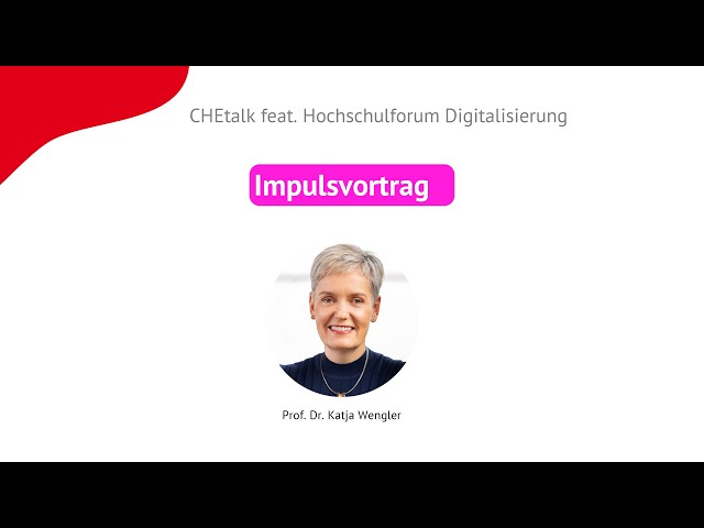 CHE talk feat. HFD: KI kritisch denken und nutzen: Faire KI entwickeln - Ethik in die Mint-Fächer!