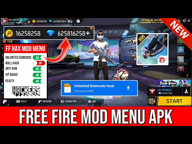 Free Fire Unlimited Diamond MOD Menu APK 💎 | Download MOD Menu For Free Fire 🔥