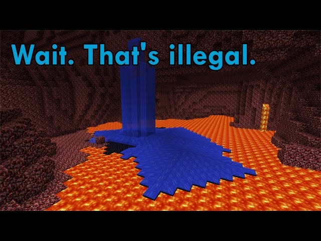 Illegal Water in the Nether - 2b2t