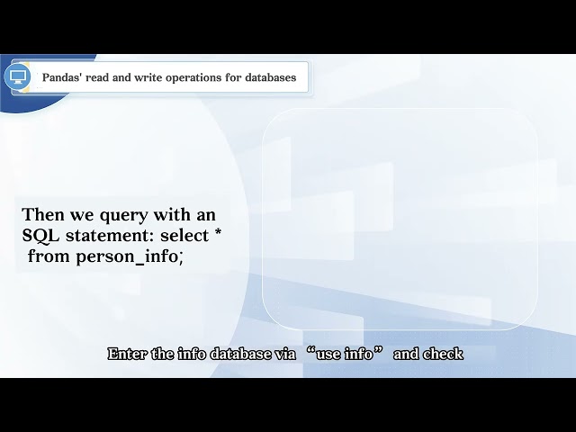 27 Pandas ReadWrite Operations for Databases
