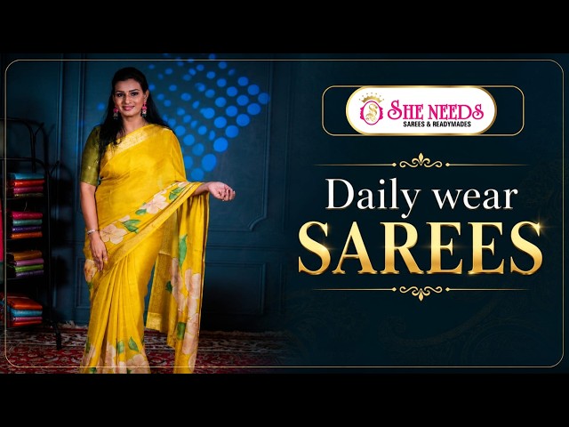 Latest Daily Wear Sarees Collection 🌸 | Floral, Bandhani & Modal Silk | She Needs Saree World