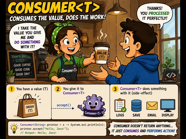 Consumer Interface in Java 8 | accept(), andThen(), forEach() | Interview Questions in Tamil