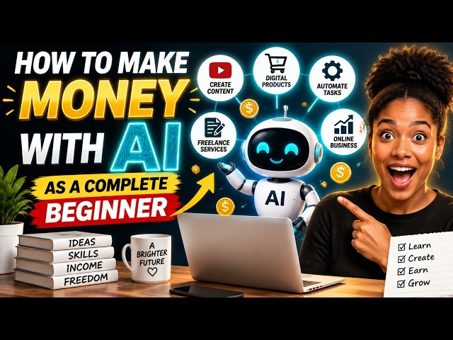 HOW TO MAKE MONEY WITH AI AS A COMPLETE BEGINNER (Step-by-Step Guide)