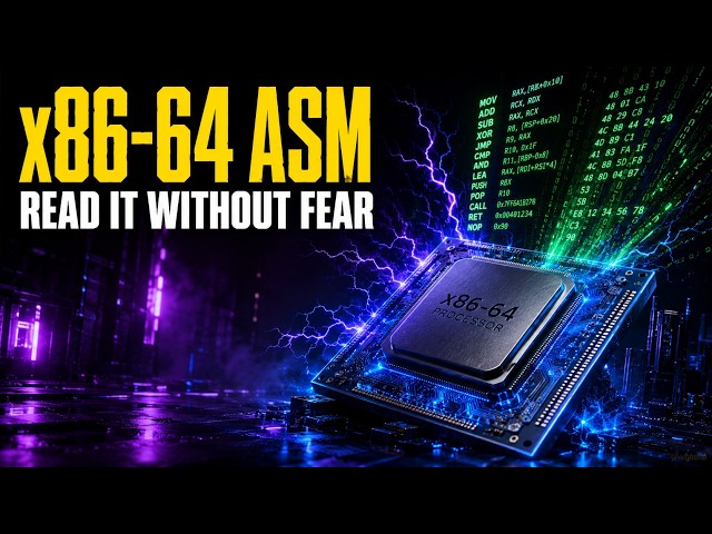 x86-64 assembly in 10 minutes: reading disassembled code without fear