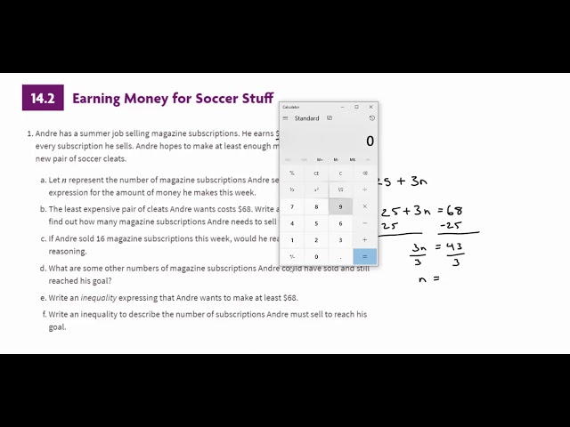 Open Up Resources OUR 7th Grade Unit 6 Lesson 14