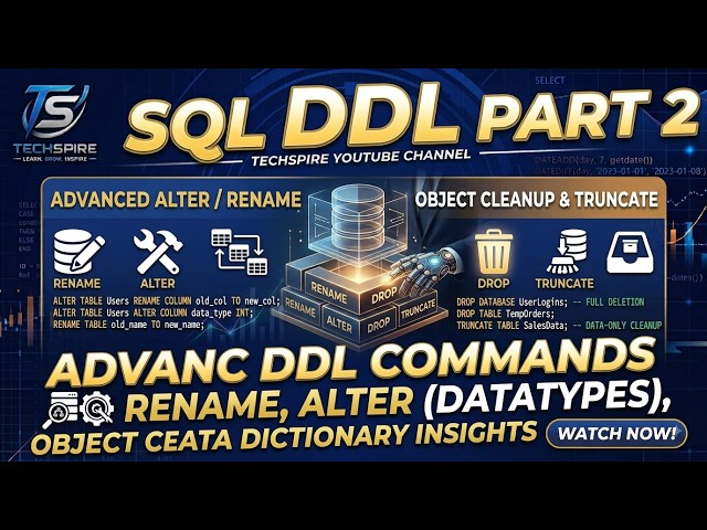 SQL Class: 14 DDL part 2