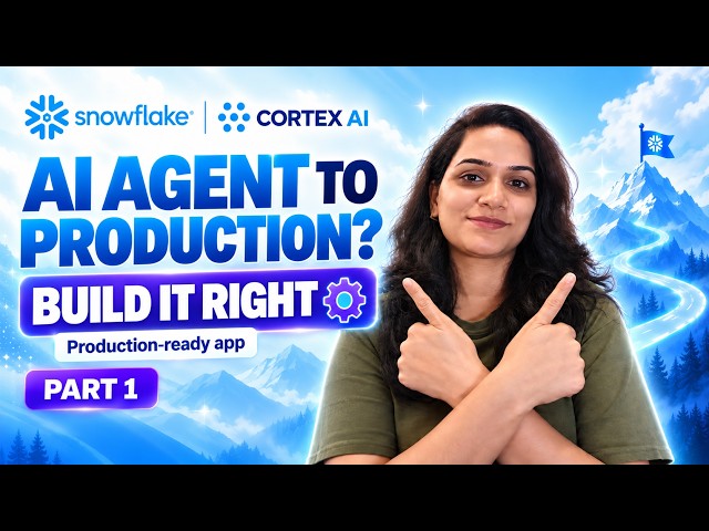 Build a Production-Ready AI Agent in Snowflake | AI Observability Part 1 | Cortex Search + RAG