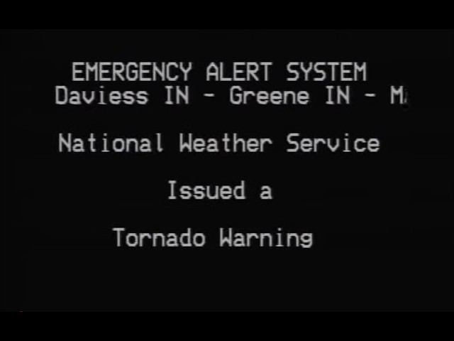 EAS - Tornado Warning - Daviess - Greene - Martin Counties