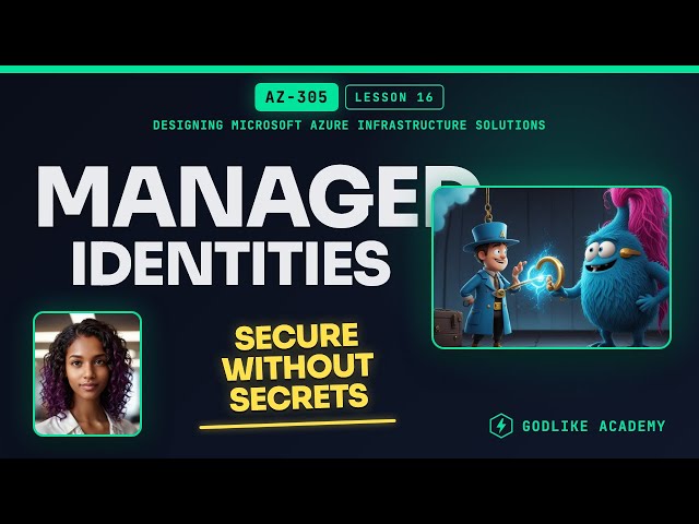 AZ-305 · Lesson 16: Managed Identities Eliminate Secrets Management