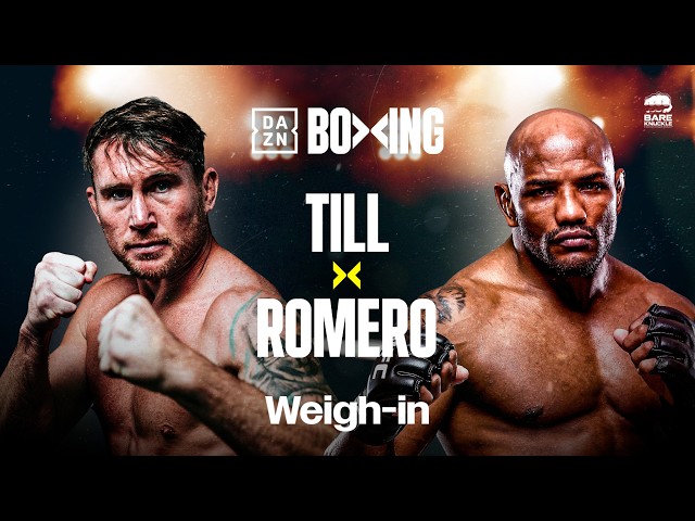 DARREN TILL VS. YOEL ROMERO | BKFC 94 WEIGH IN LIVESTEAM