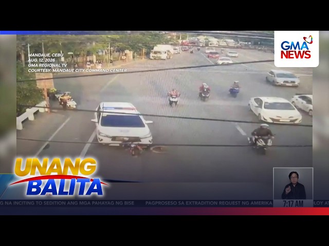 Huli-cam - Siklista, sugatan matapos masagasaan at pumailalim sa sasakyan ng LTO | Unang Balita