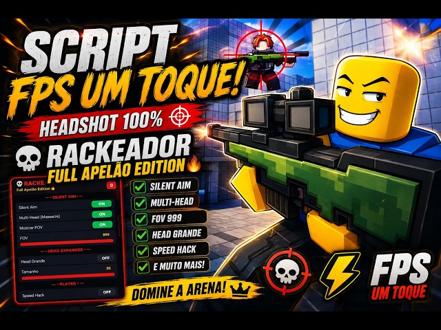 🔥 SCRIPT FPS UM TOQUE! 😱 SILENT AIM + HEAD EXPANDER + FOV 999 | ROBLOX 2026