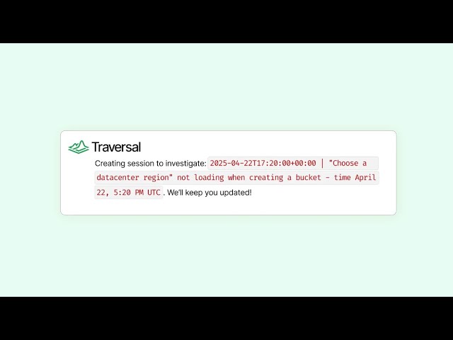 Traversal: The AI SRE for the Enterprise