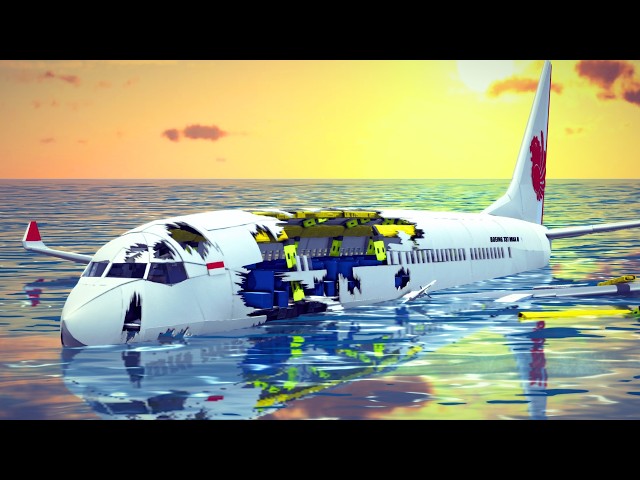 Airplane Crashes Into Water and Emergency Landings #10 | Besiege