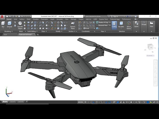 AutoCAD 3D Drone Design | Complete Drone Modeling Project Step by Step
