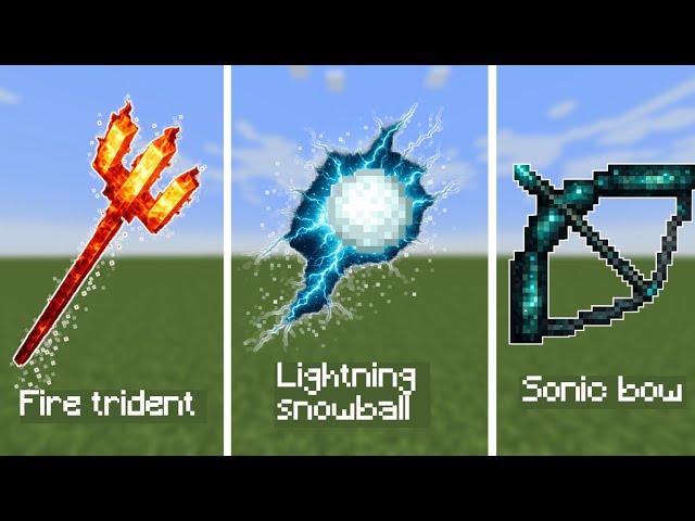 5 Insane Command Block Weapons for Minecraft Java/Bedrock 