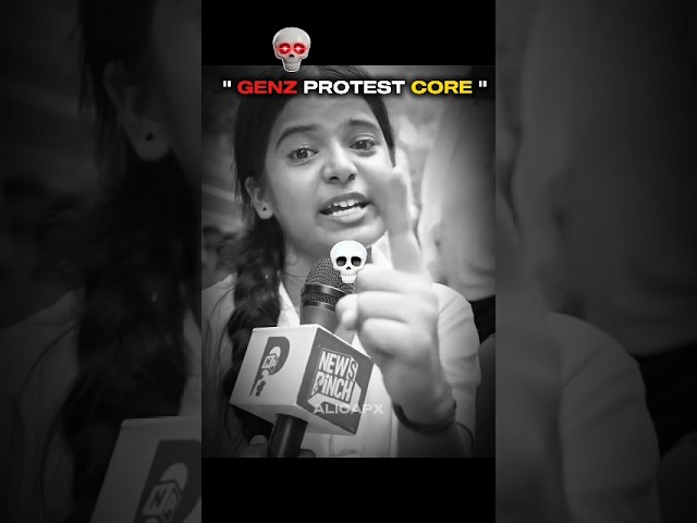 " GENZ PROTEST CORE " 🥶 #protest #shortsfeed #aura
