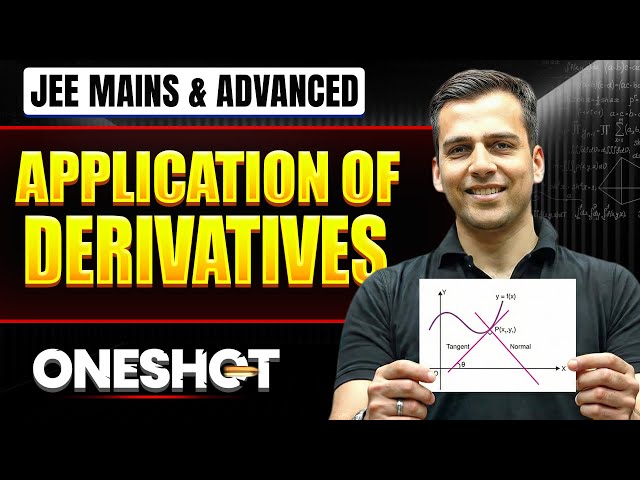 APPLICATION OF DERIVATIVES in One Shot: All Concepts & PYQs Covered | JEE Main & Advanced
