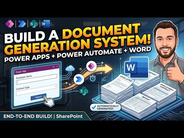 I Built a Document Generation System with Power Apps + Power Automate