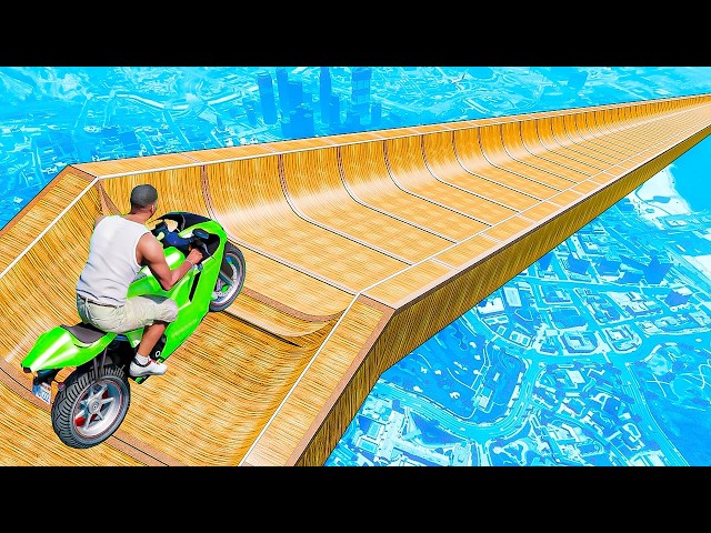 Testing bikes vs impossible ramps in GTA 5
